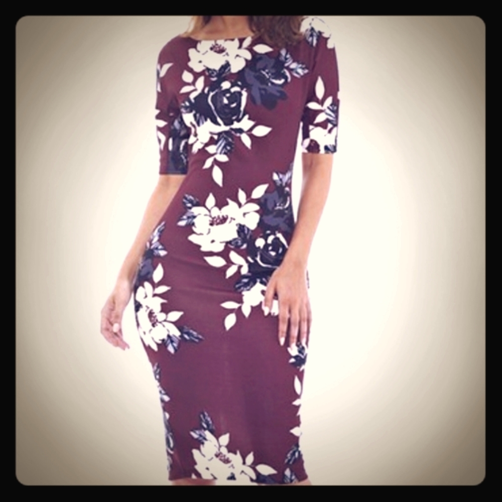 AX Paris Floral Bodycon Dress